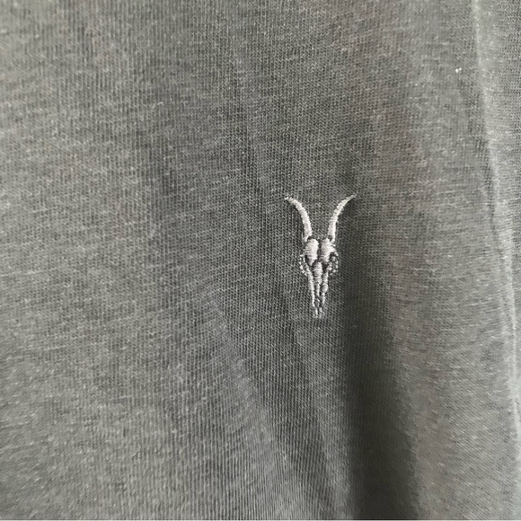 All Saints Ombré Grey Short Sleeve T Shirt Mens Size Medium - Picture 5 of 8